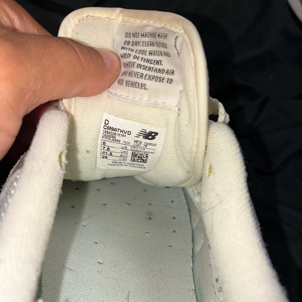 New Balance Tan and Gray Athletic Shoes - Picture 8 of 8